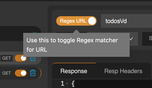 regex toggle button